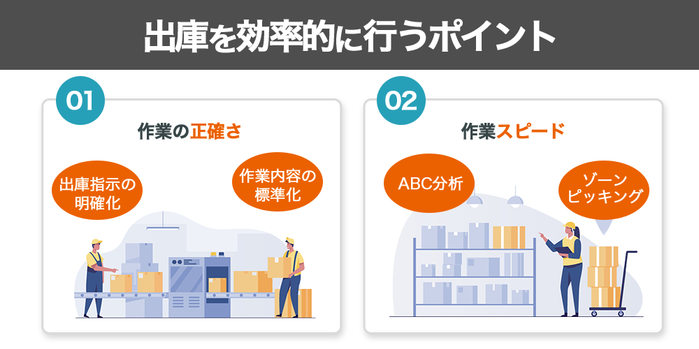 出庫を効率的に行うためのポイントとは？